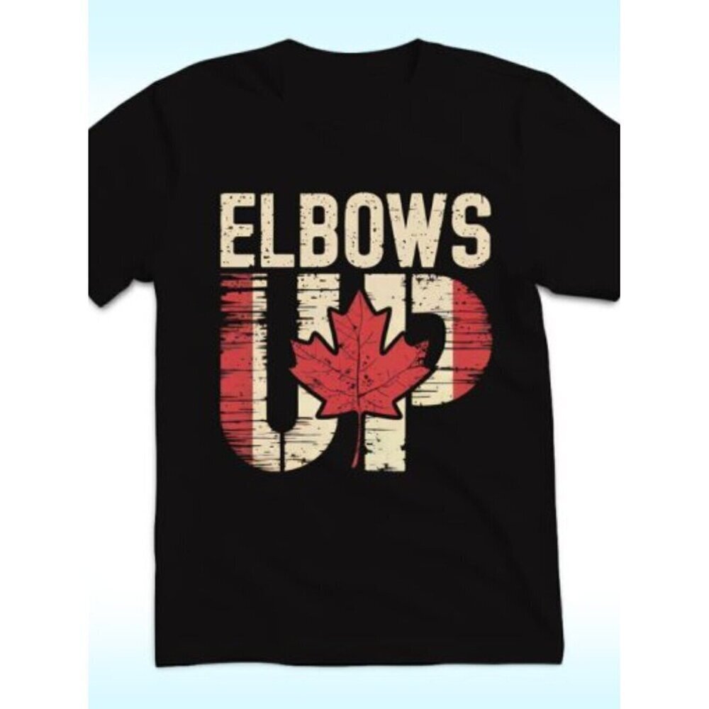 Elbows Up Canada Unisex Graphic T Shirt .